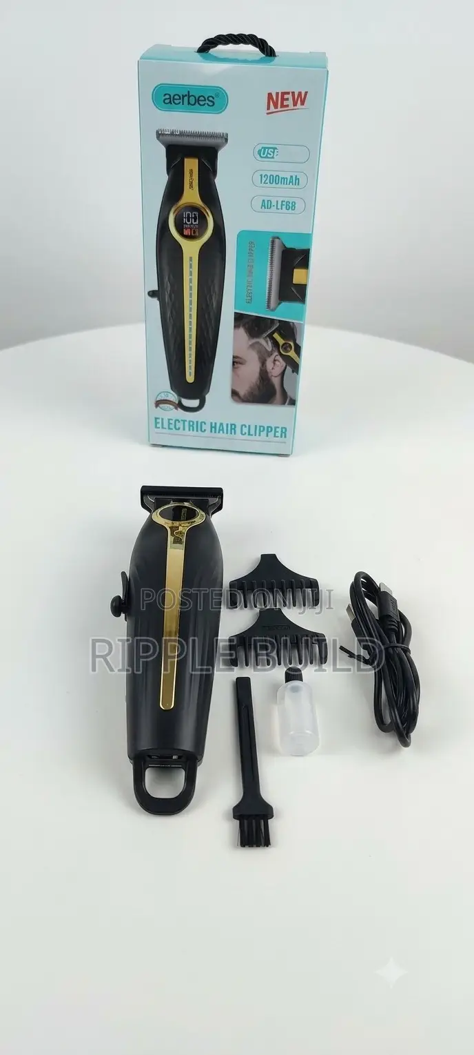 Rechargeable Barber Hair Clipper Aerbes Ab-Lf64