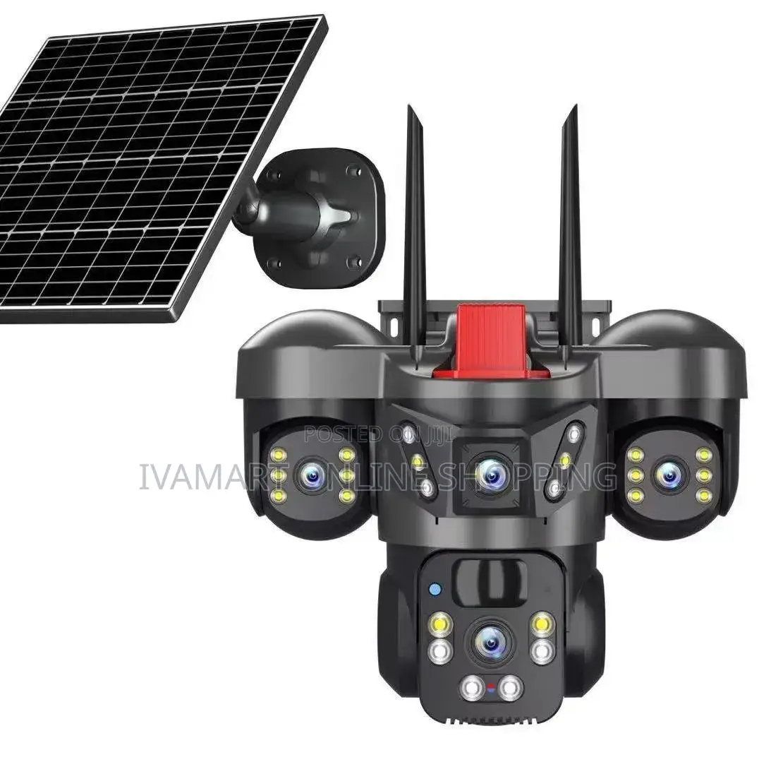 Solar Wireless Security Camera – 4mp, Ptz, Two-Way Audio