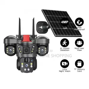 Solar Wireless Security Camera – 4mp, Ptz, Two-Way Audio