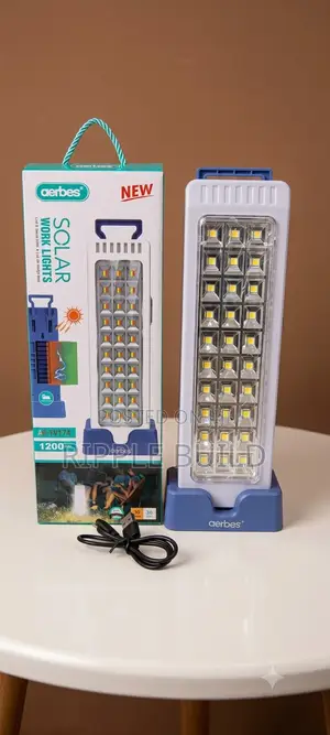 Aerbes Ab-ty174 Solar Work Light, Rechargeable 24 Led Lamp