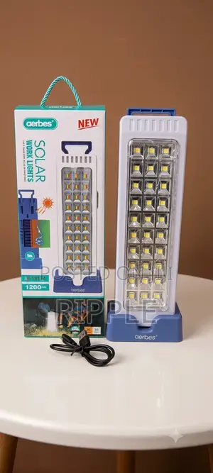 Aerbes Ab-Ty174 Solar Work Light, Rechargeable 24 Led Lamp