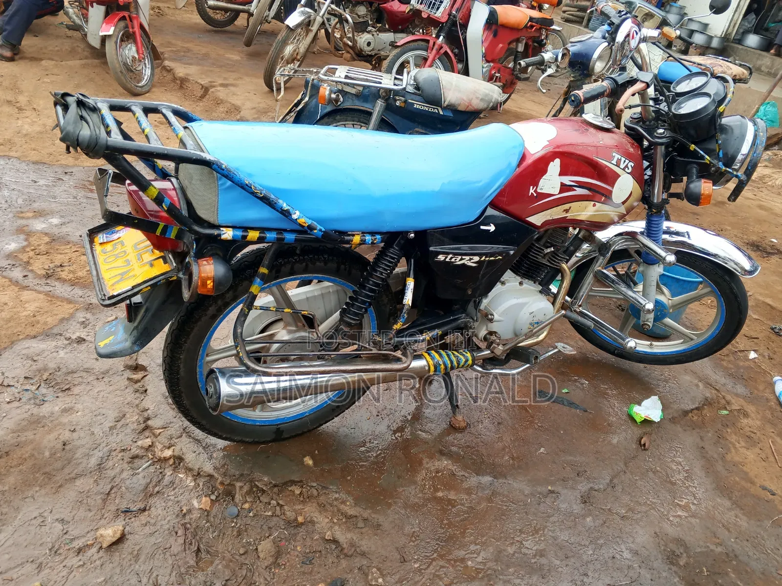 TVS XL 100 2018 Red