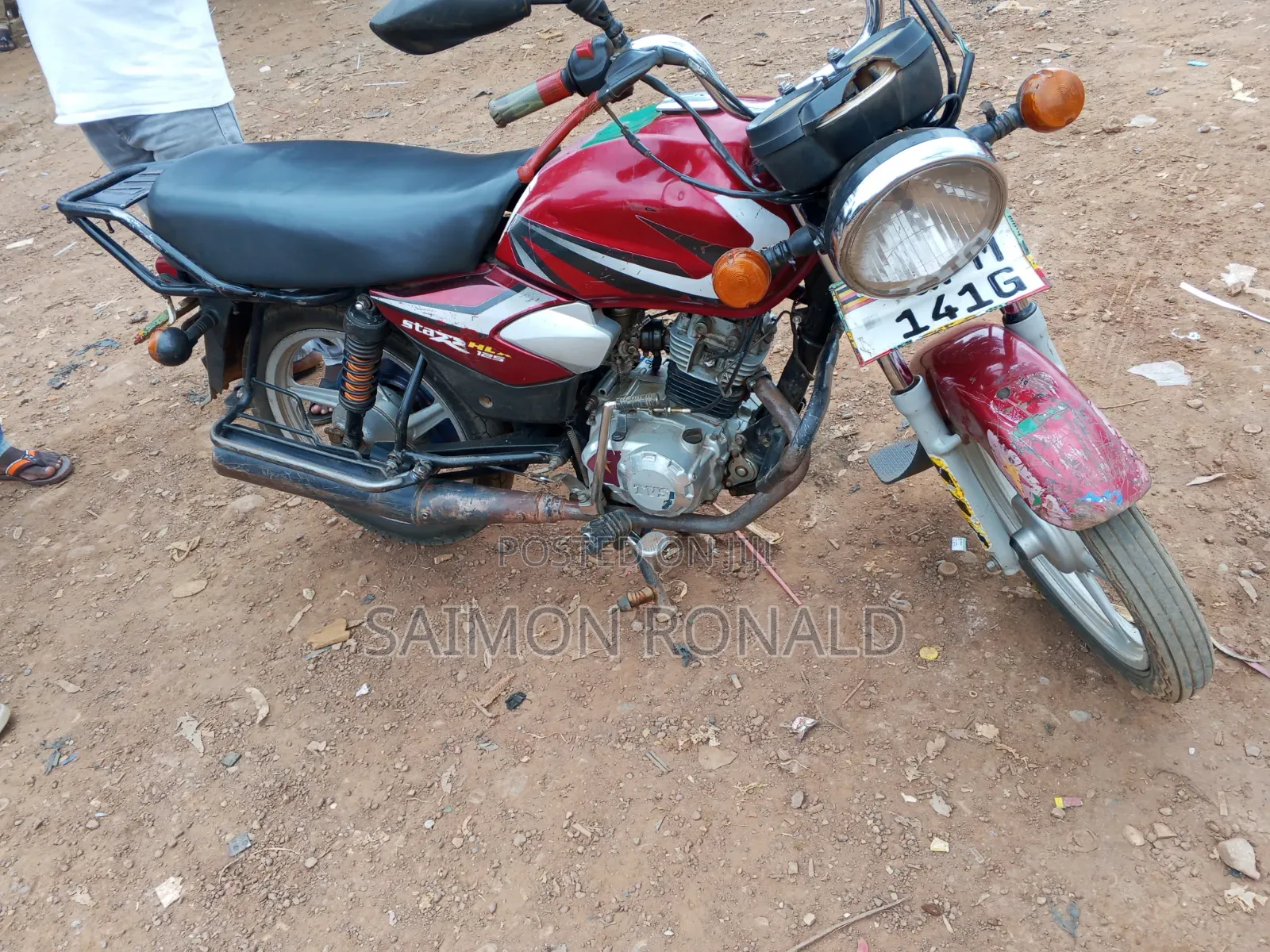 TVS HLX 125 2019 Red