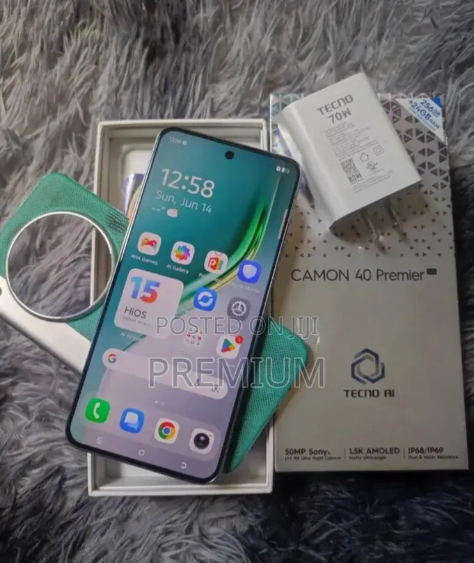 New Tecno Camon 40 Premier 256 GB Gray