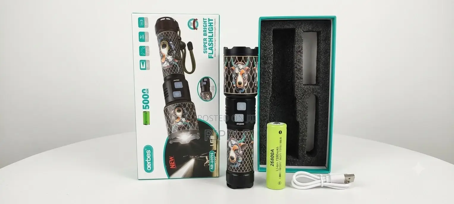Aerbes Ab-Sd114 20w Rechargeable Flashlight 5000mah Torch
