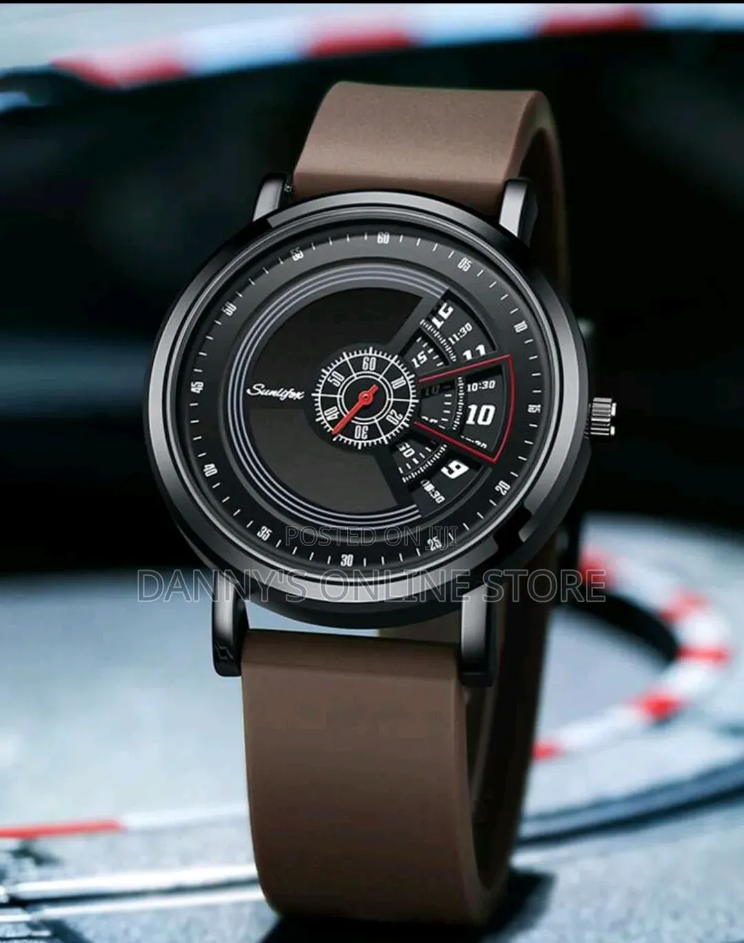 Sporty Wristwatch for Men, Waterproof and Includes a Watch Gift Box