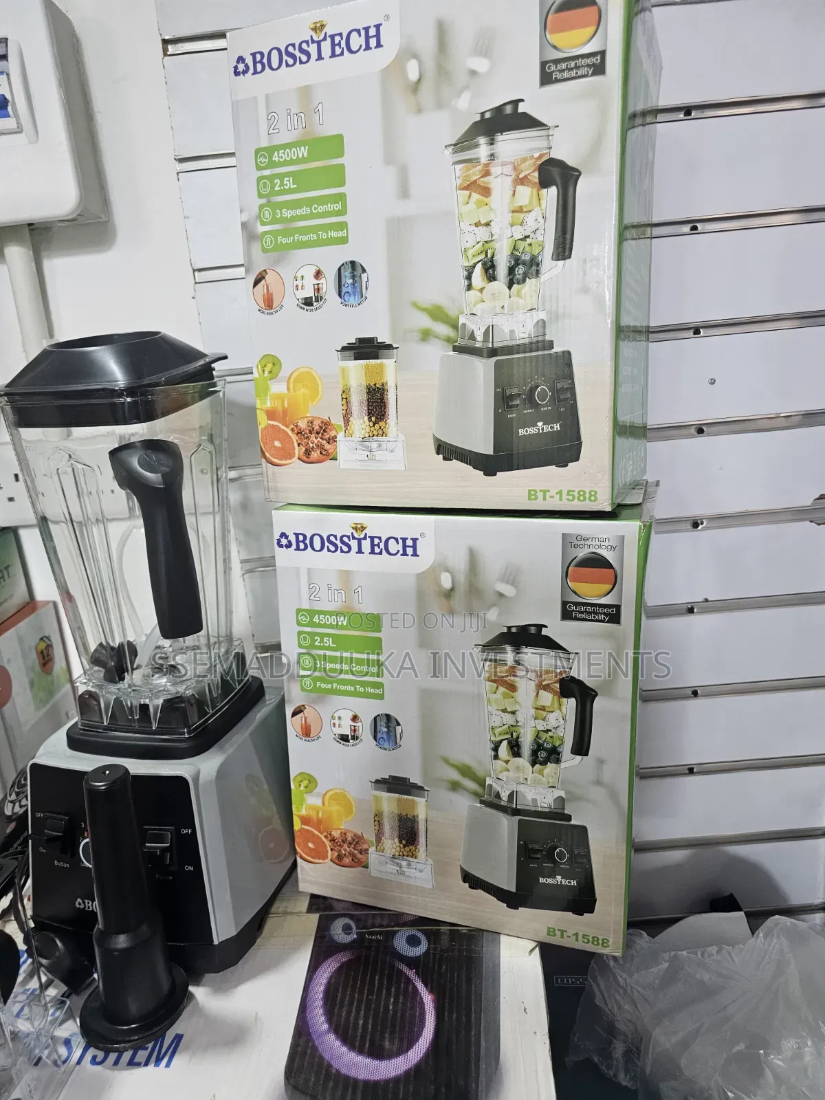 Boss Tech 2 In 1 Electric Commercial Blender