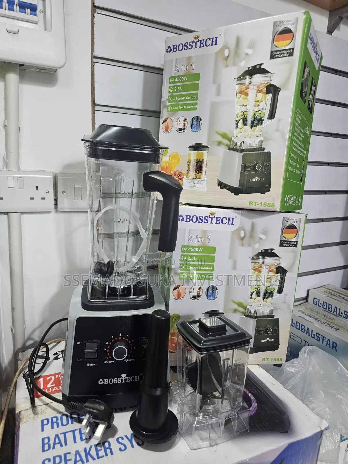 Boss Tech 2 In 1 Electric Commercial Blender