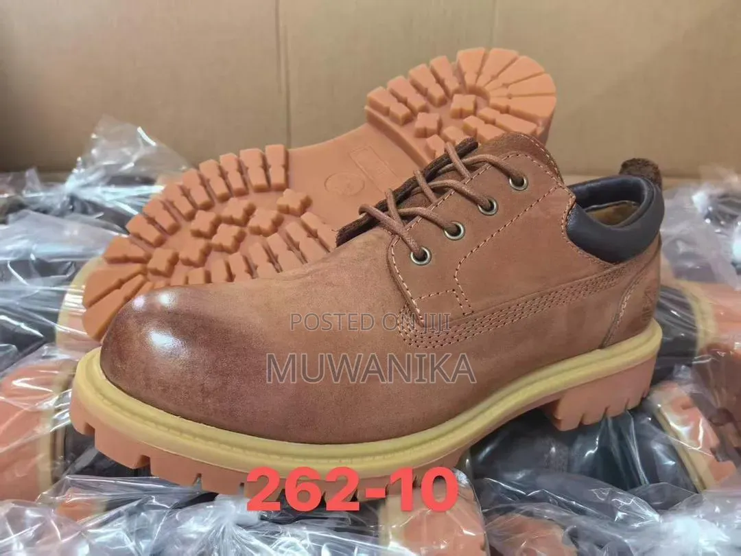 Embossed Penal Race-Up Shoe -Brown