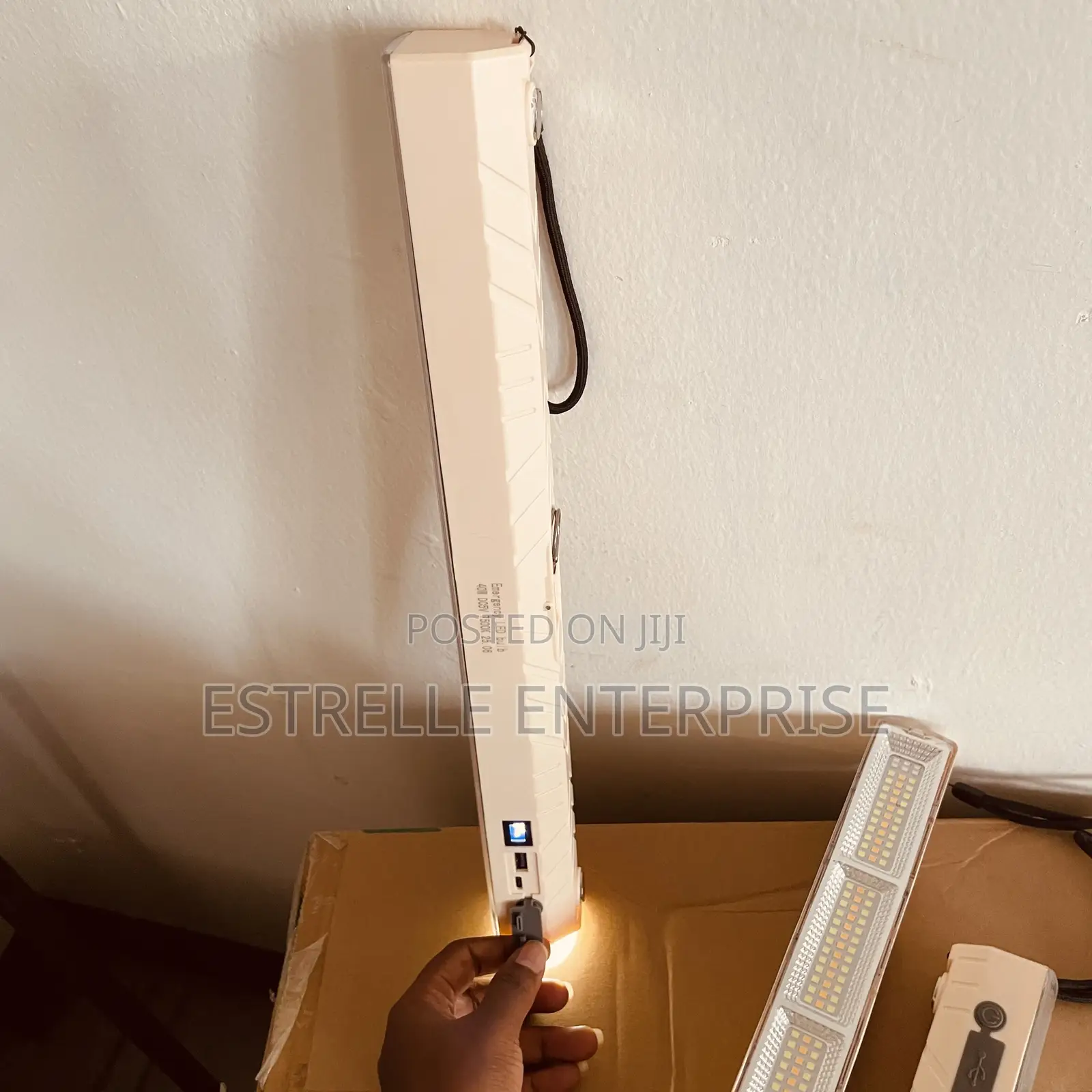 Rechargeable Emergency Tube Light With Power Bank