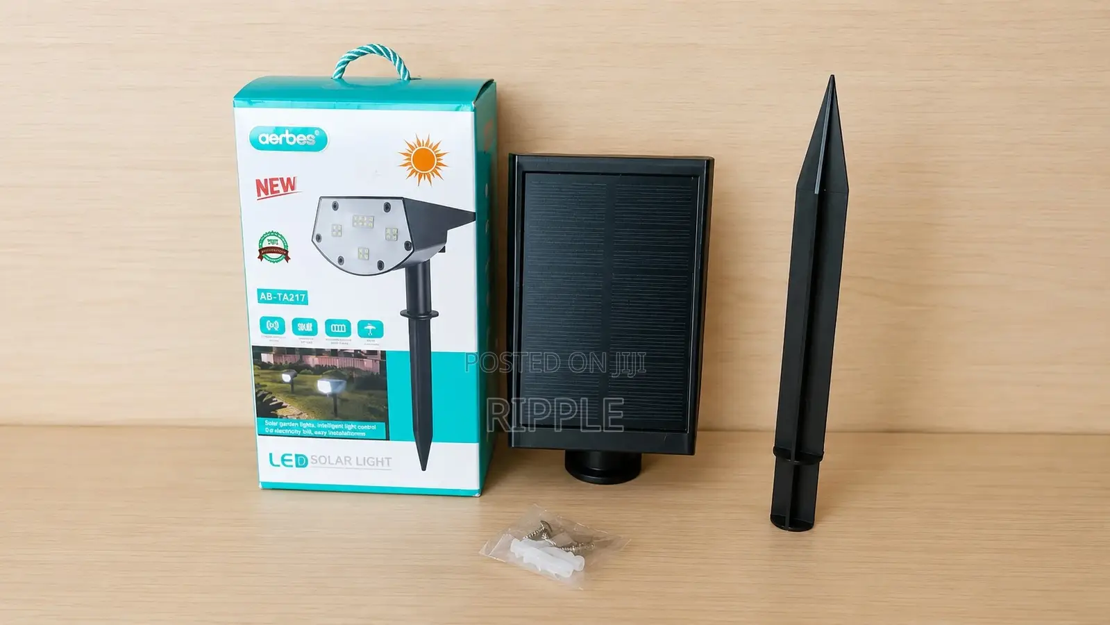 Aerbes Ab-Ta217 Solar Garden Stake Light 20 Led Landscape Lamp