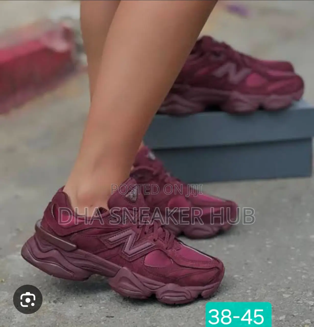 New Balance 9060 Red Maroon Luxury Sneakers