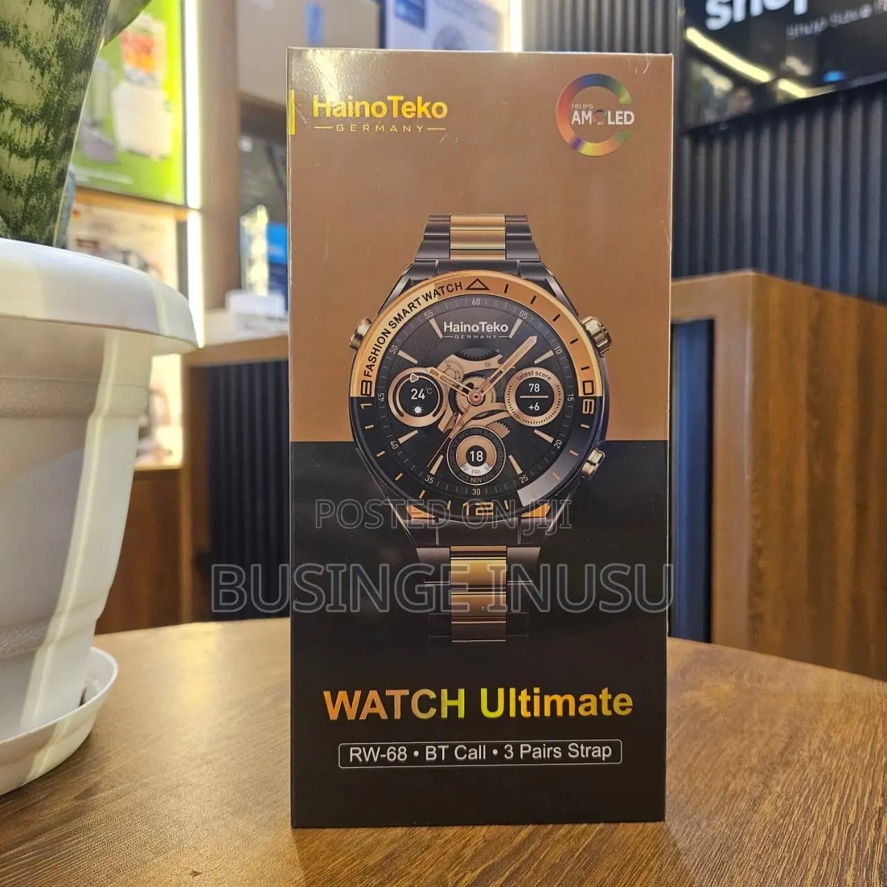 Rw-68 Smart Watch – Amoled Display, Bluetooth Calling, Gps,