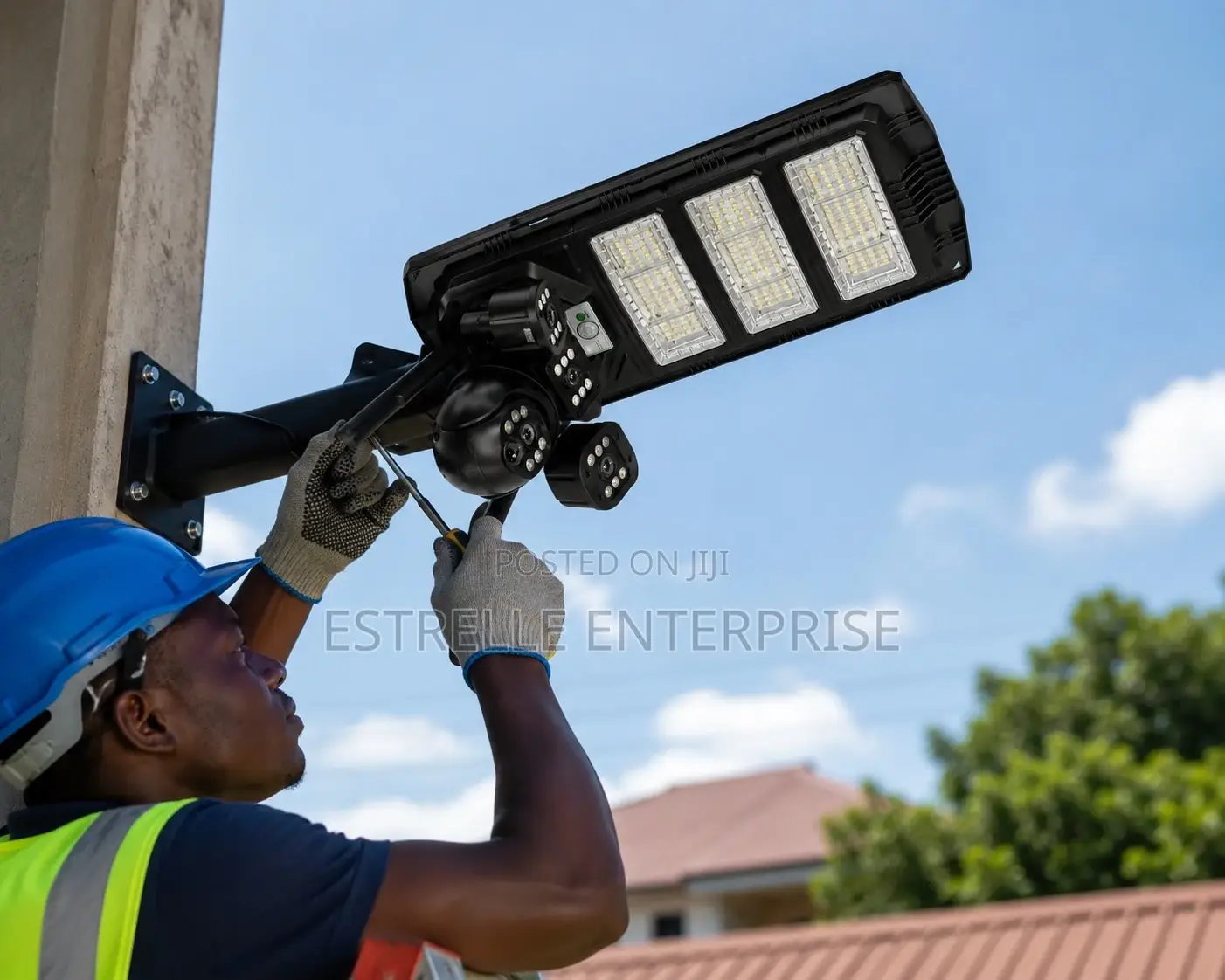 450w Solar CCTV Security Camera +Lighting
