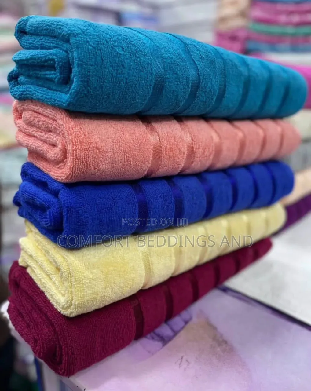 Large Super Collection Towels With Stripes