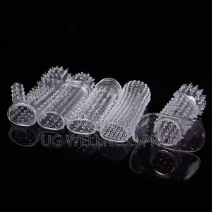Reusable Condom Penis Sleeve Male Time Delay Spike Clit Massager Cover