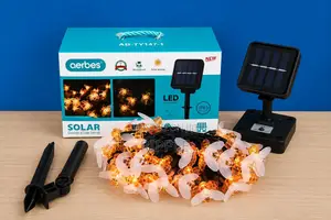 Aerbes Ab-Ty147-1 Solar String Light, 30 Led, 6.5m Garden Light