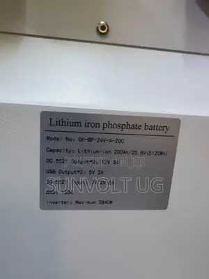 200ah/25.6v(5120w)Lithium Iron Phosphate Battery