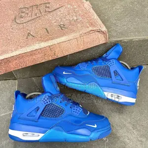 Air Jordan 4 Bike Nigel Sylvester Blue Premium Sneakers