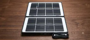 Aerbes Ab-Ty257 4w Foldable Solar Panel, Portable USB Charging Kit