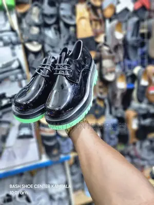 Loafer Shoes With a Neon Contrast Sole.