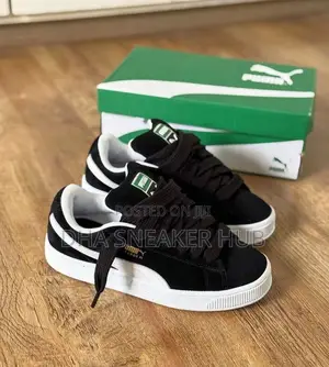Puma Suede Black White Premium Sneakers