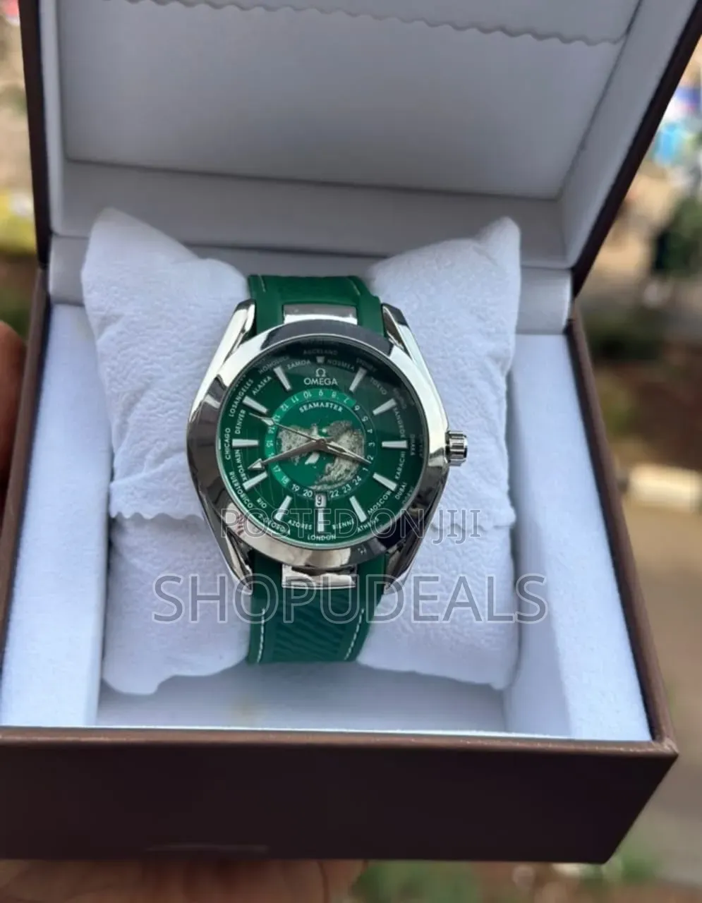 Omega Seamaster Aqua Terra 150m Worldtimer With a Prominent Light Blue