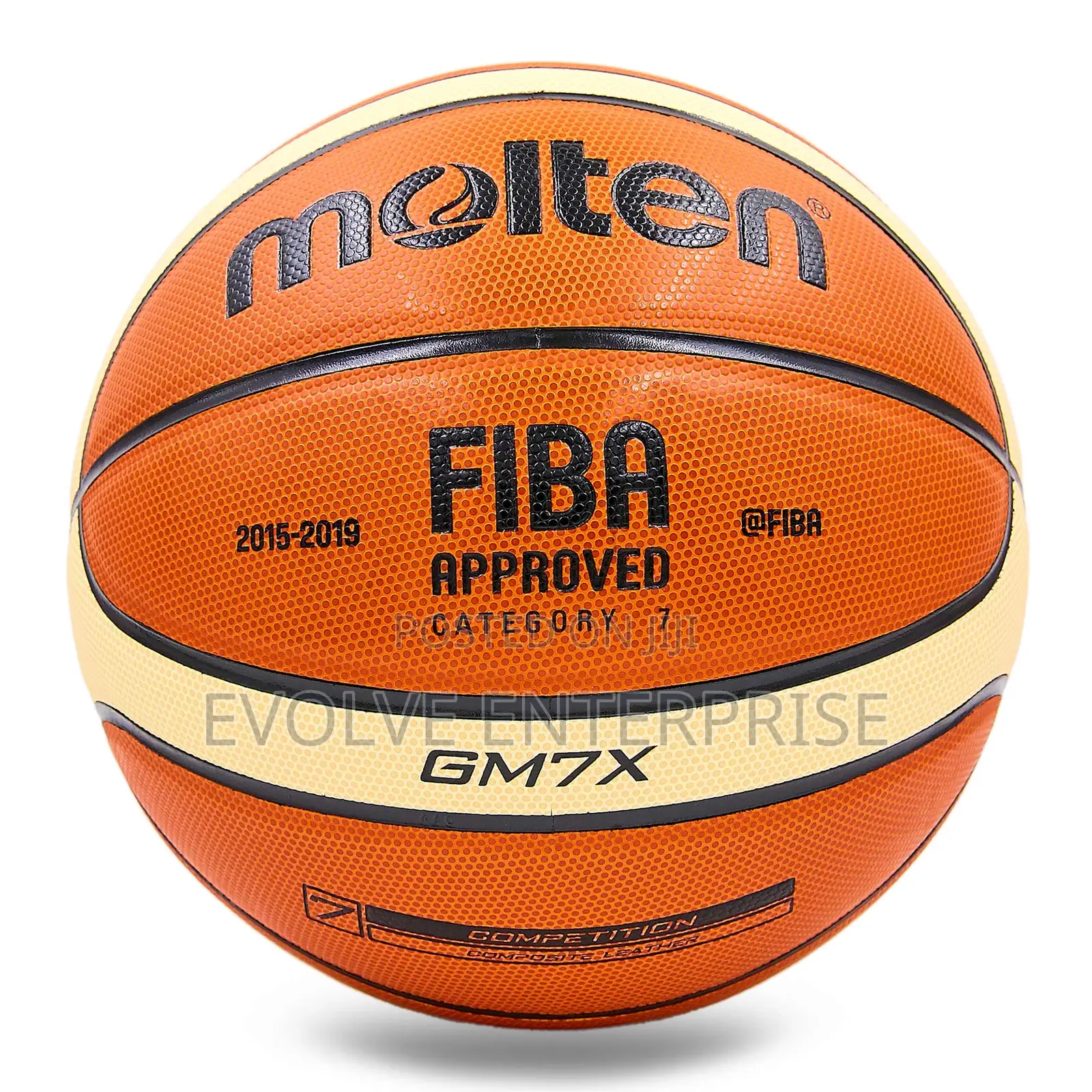 Molten Bgm7x Basketball, Size 7, Orange-Beige