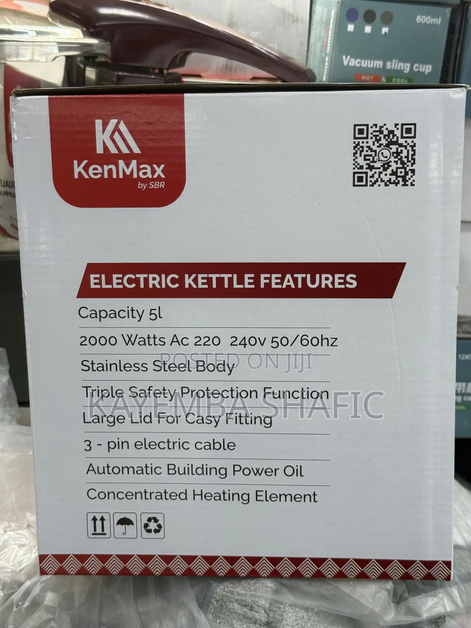 Kenmax 5l Stainless Steel Electric Kettle (Model Km 256) - Brand New