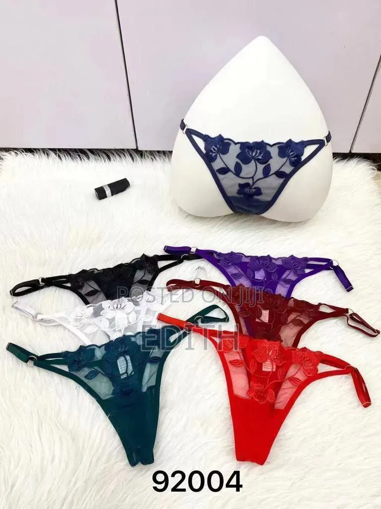 Women Floral Lage G String Knickers