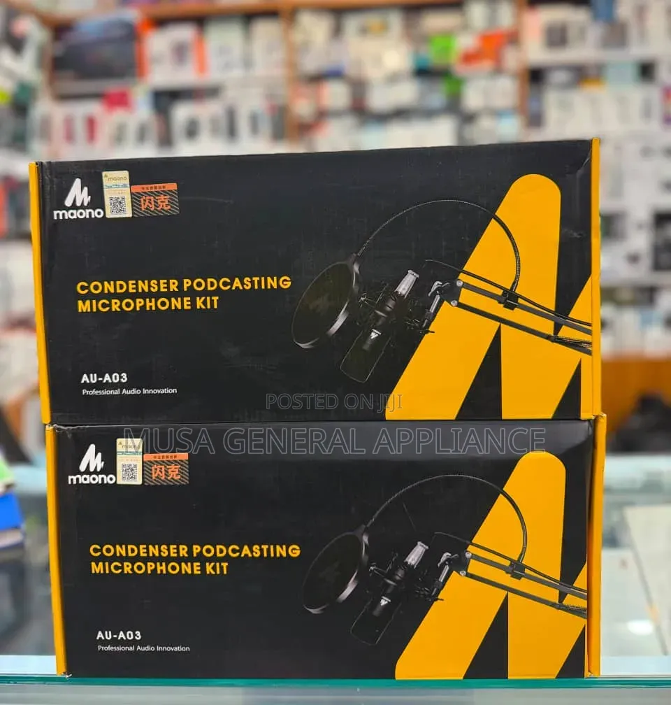 Maono Au-A03 Condenser Microphone Kit Podcast Mic Boom Arm