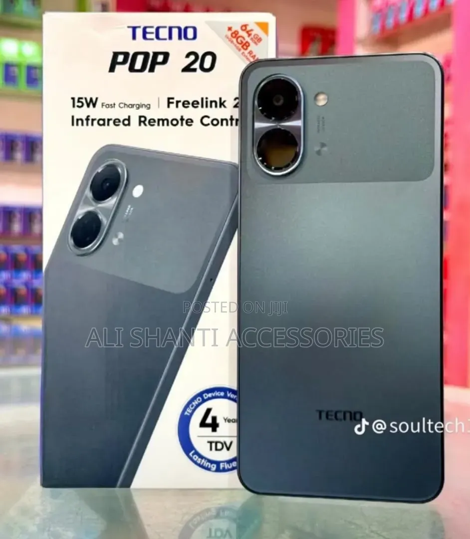 New Tecno Pop 20 64 GB Black