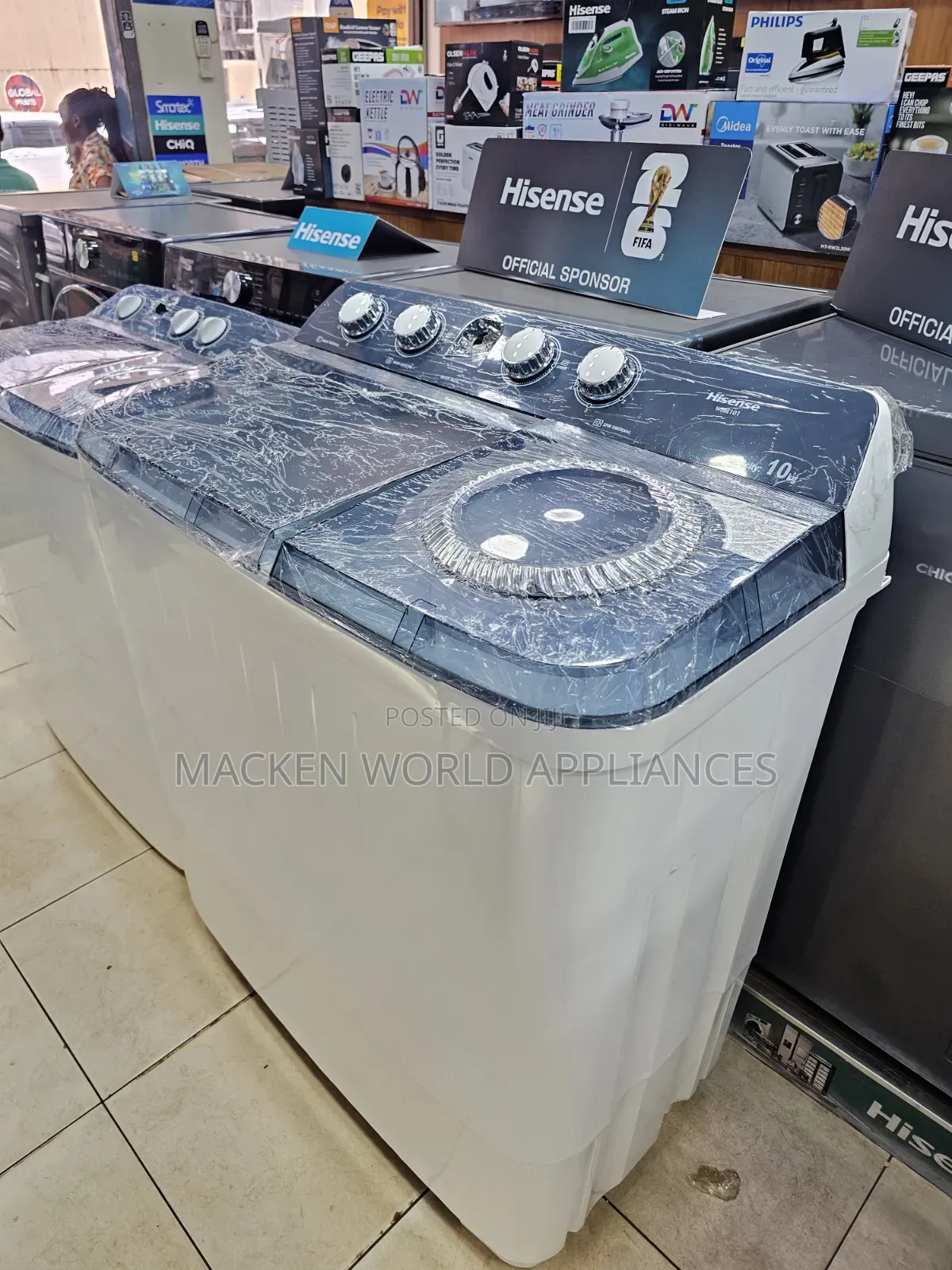 Hisense 14kg Original Twin Tub Semi Automatic Washing Machine White