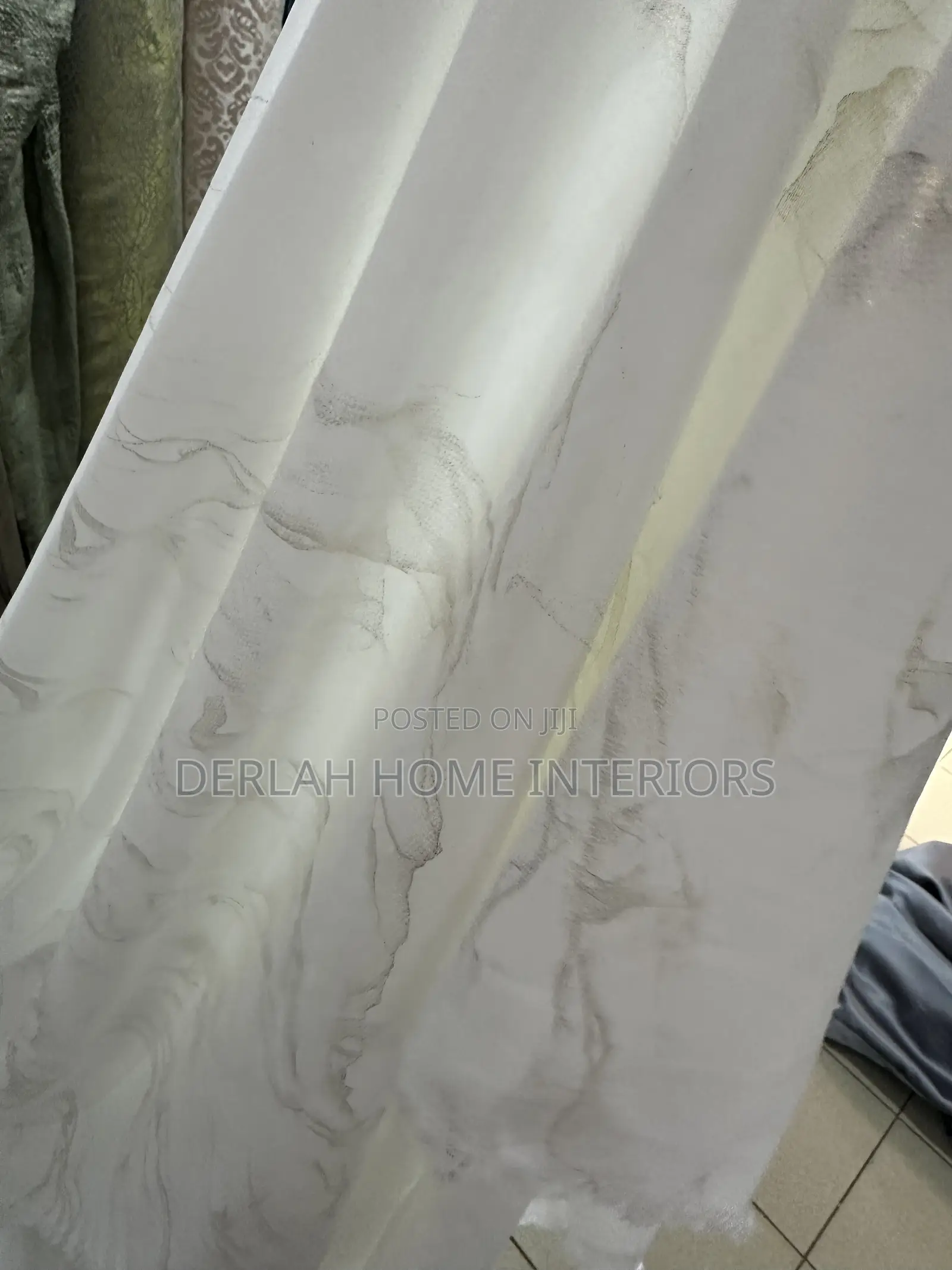 Beige and Grey / Curtain ./