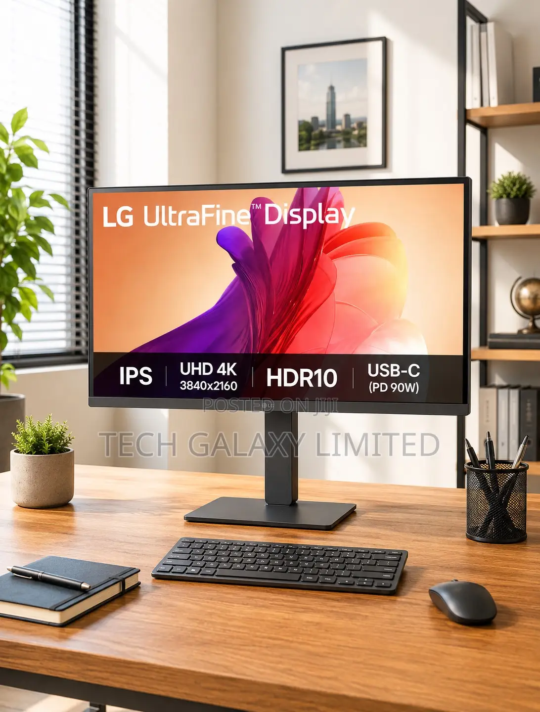 Lg Ultrafine Monitor, 27′′ Ips Display, Uhd, 60hz Refresh Rate,