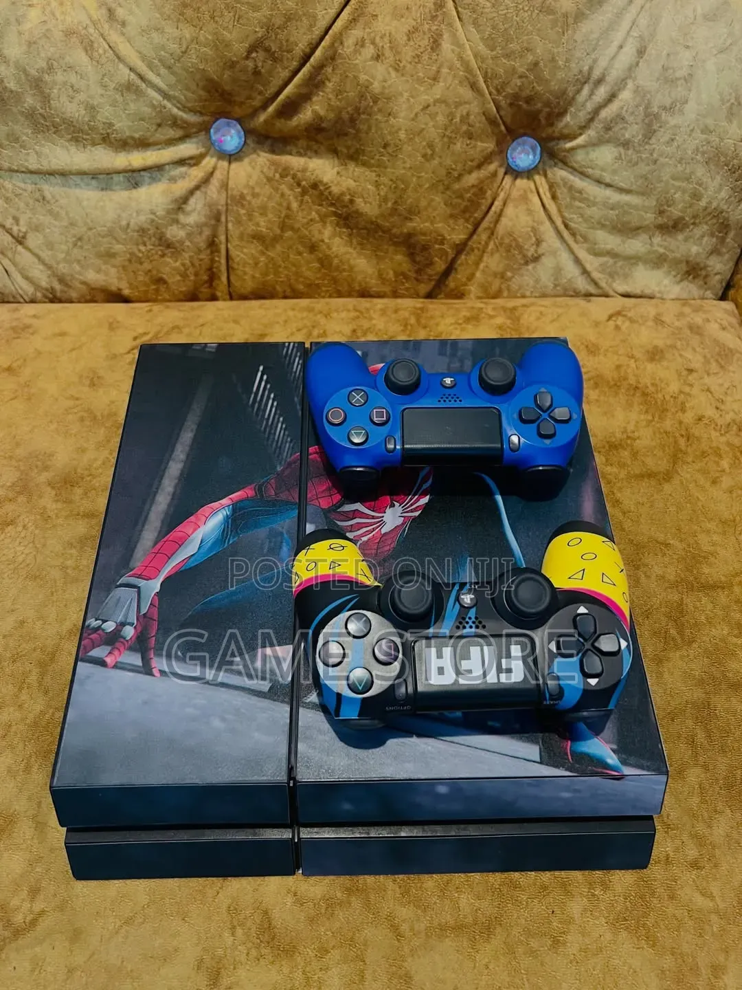 Sony Ps4 Fat. Chipped With 12 Games and 2 Brand New Controllers