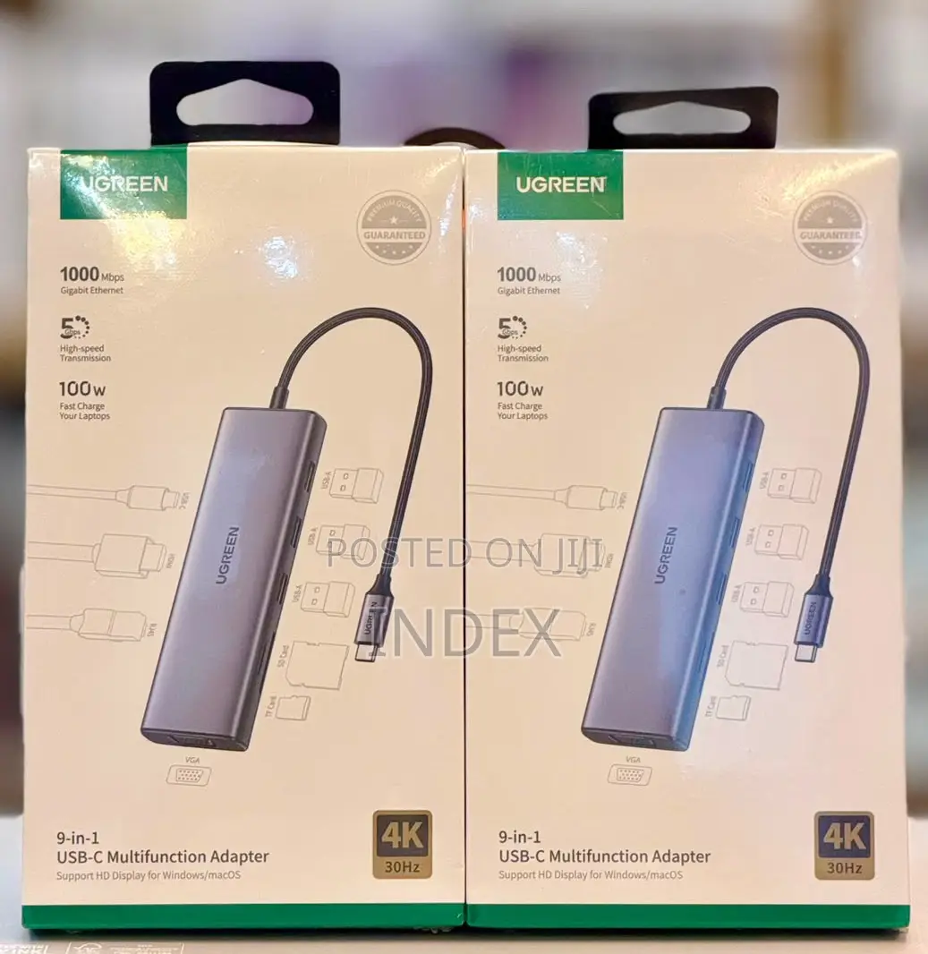 Ugreen 9in1 Usb C Hub To 3 Usb A 3.0 Ports, Hdmi 30hz,Sd Card Slot