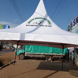 Fifty Seater Tent With One Side Cover in Blue Color