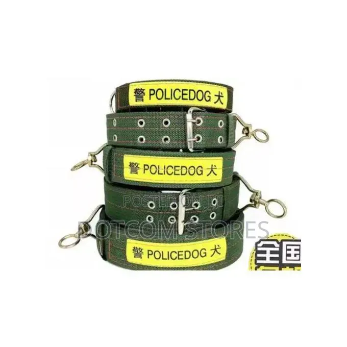 Heavy-Duty Nylon "Police Dog" Tactical Collar,