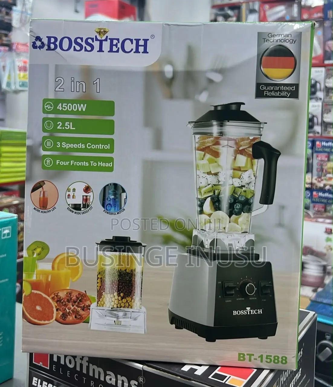 Brand New Bosstech 2 in 1 Commercial Blender Available