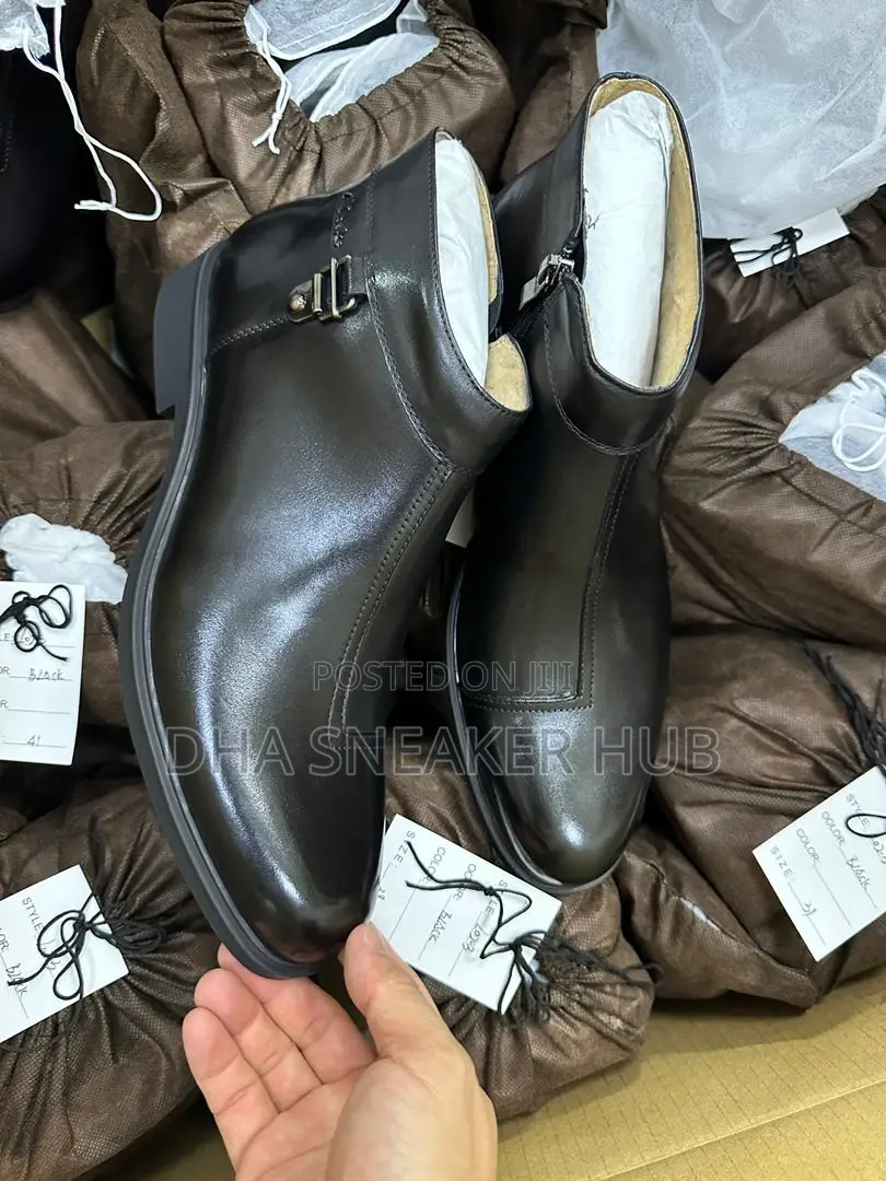 Leather Office Smart Boots