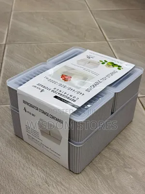 4pc Stakable Grid Fridge Containers
