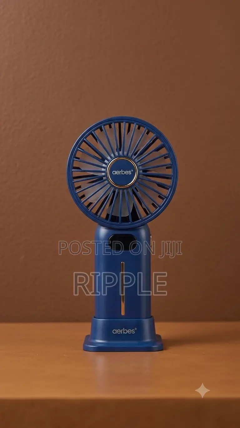 Aerbes Ab-Fs27 Rechargeable Handheld Fan 1200mah Type-C