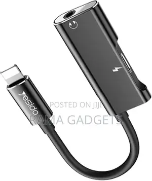 Yesido 2 in 1 Audio Adapter Yau-11 Black