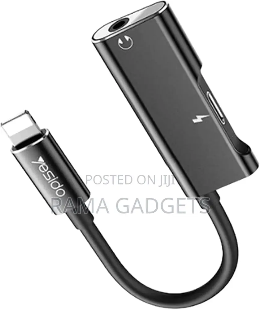 Yesido 2 in 1 Audio Adapter Yau-11 Black