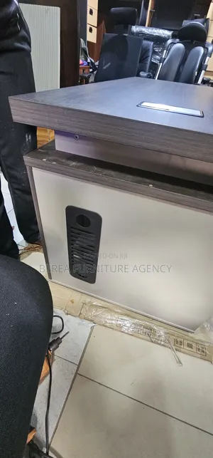 Executive Grey Brown Office Table