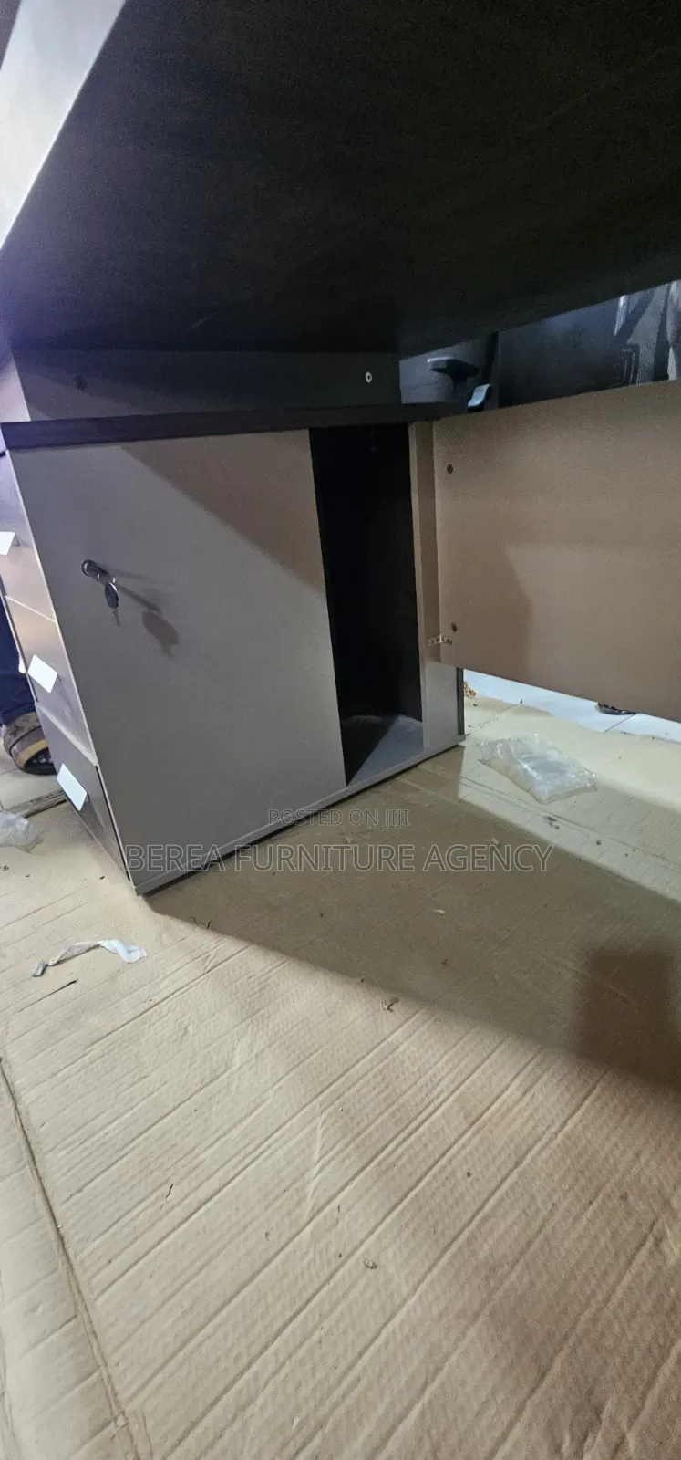 Executive Grey Brown Office Table