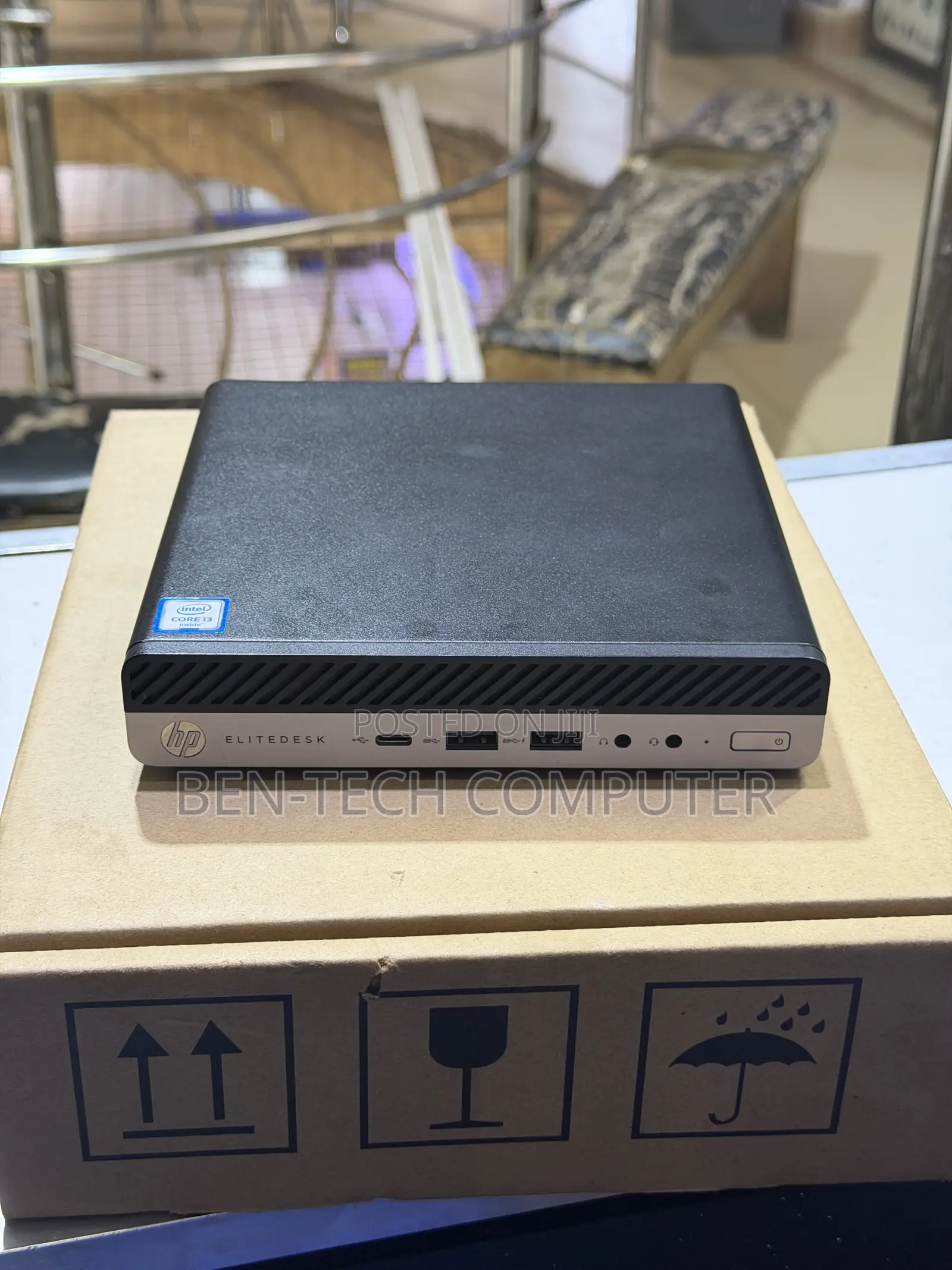 New Desktop Computer HP EliteDesk 800 G3 8GB Intel Core i3 SSD 256GB