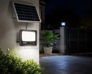 300w Solar Floodlight With Panel Outdoor Security