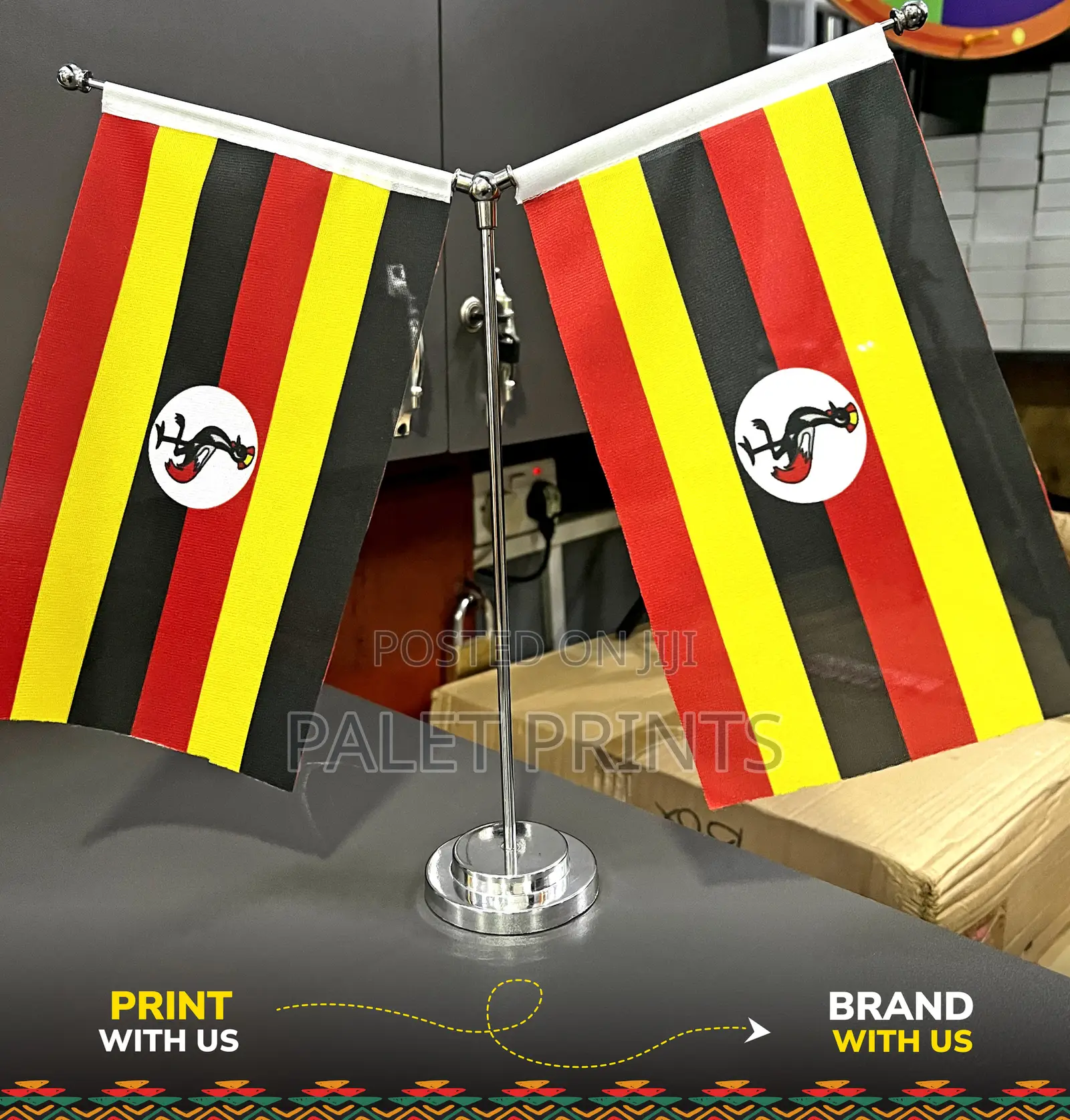 Table Stand Flags Printed